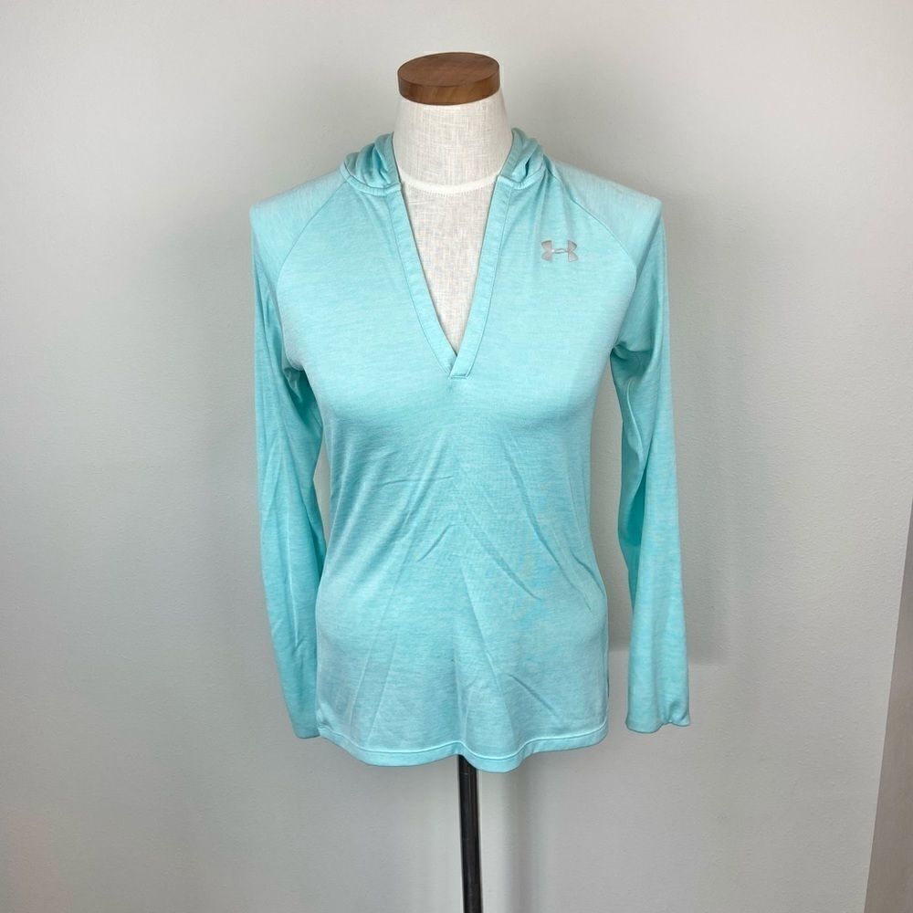 Under Armour V-Neck Hooded Long Sleeve Top